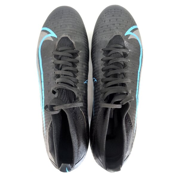 Nike Mercurial Vapor 14 Pro FG Cleats Mens Size 9 Black Black Iron Blue main image 5
